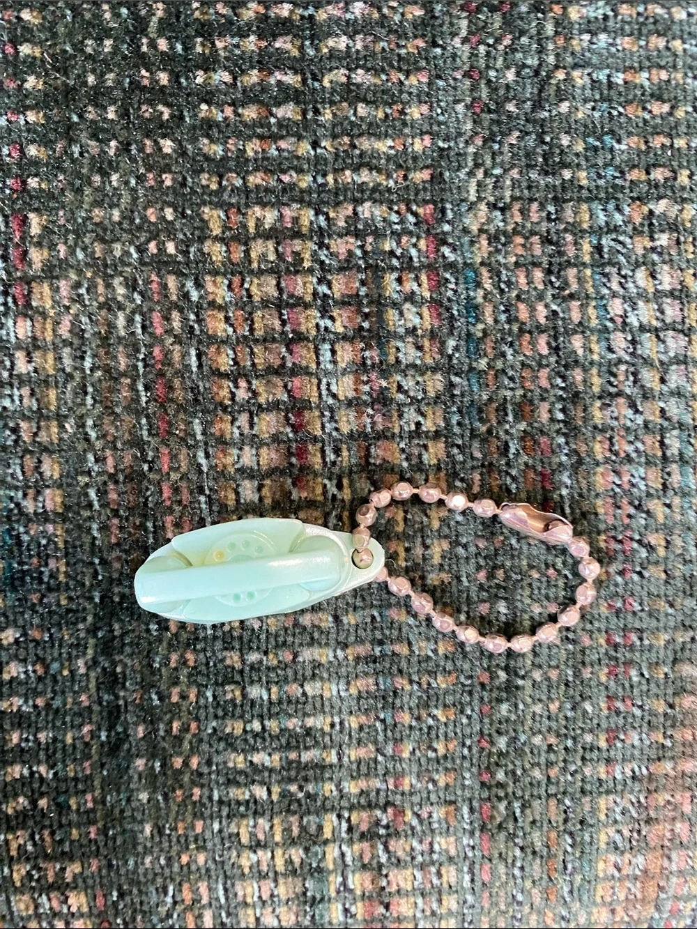 Teal Princess telephone key chain